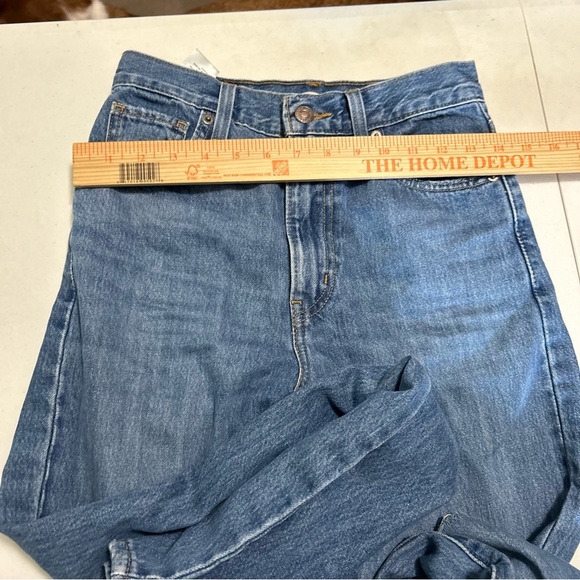 Levi’s High Waisted Straight Jeans Distressed Knee Size 24 S2 - Picture 8 of 8